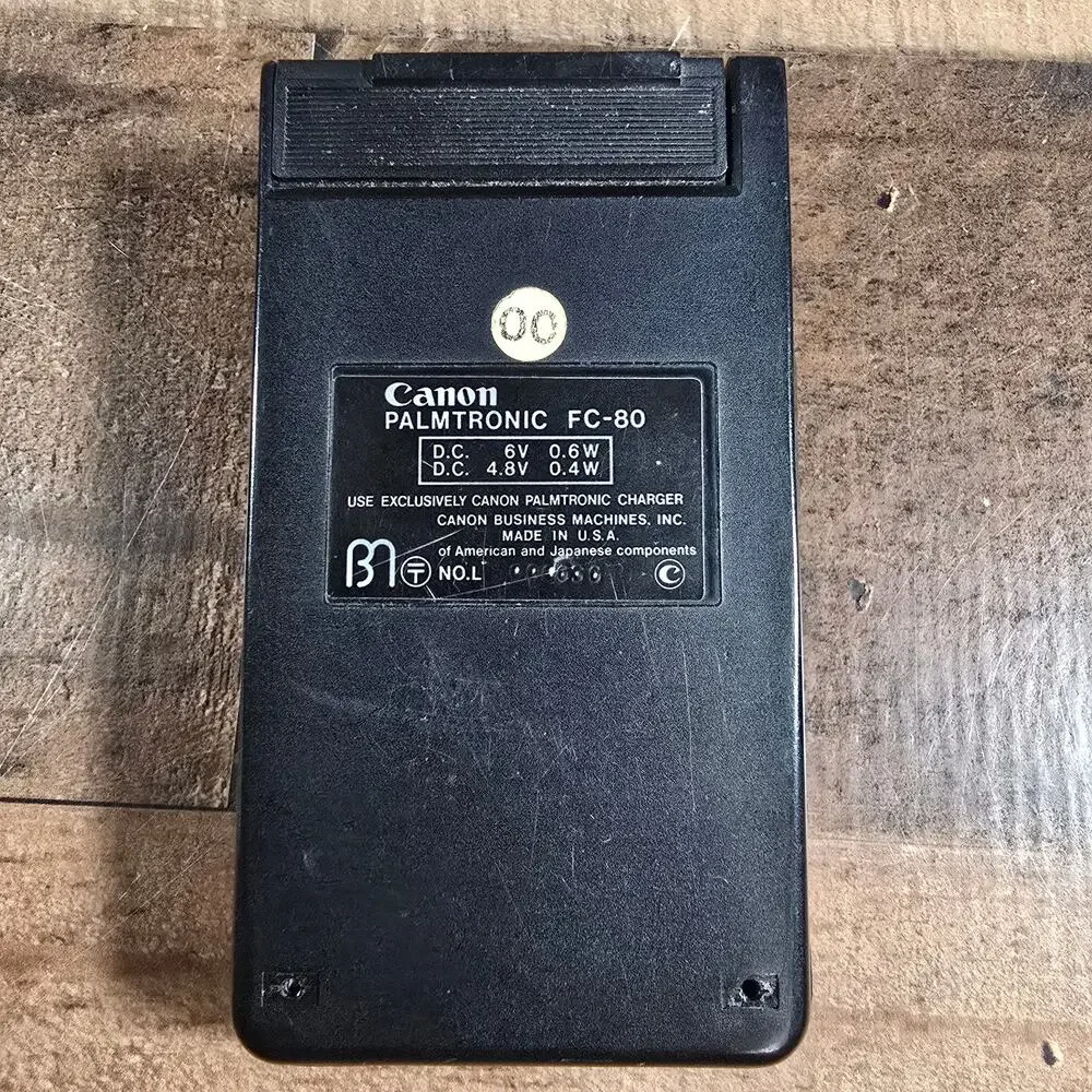 Rare Vintage Canon Palmtronic F-80 Calculator